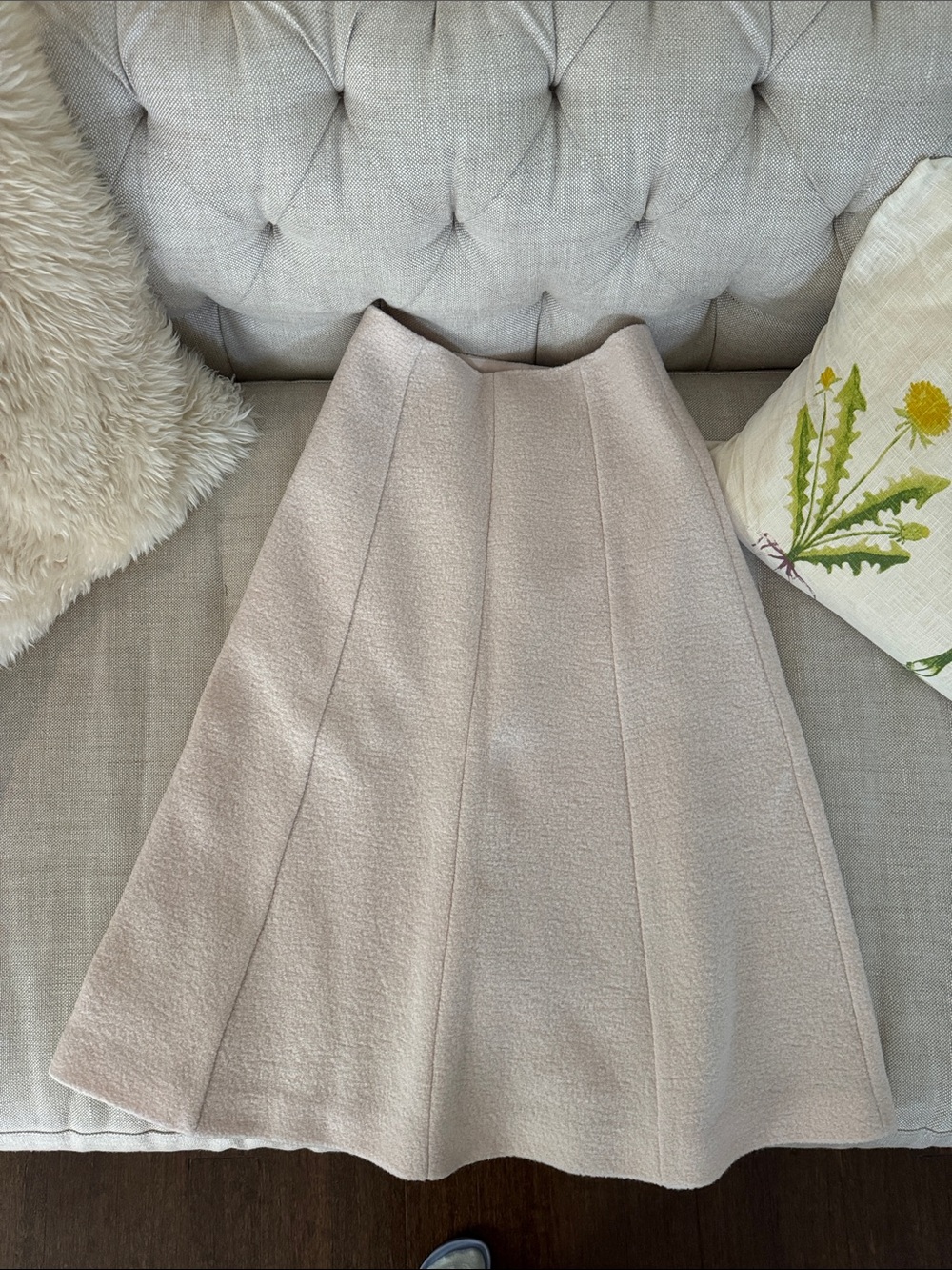 Madewell Soft Cream A-Line Skirt